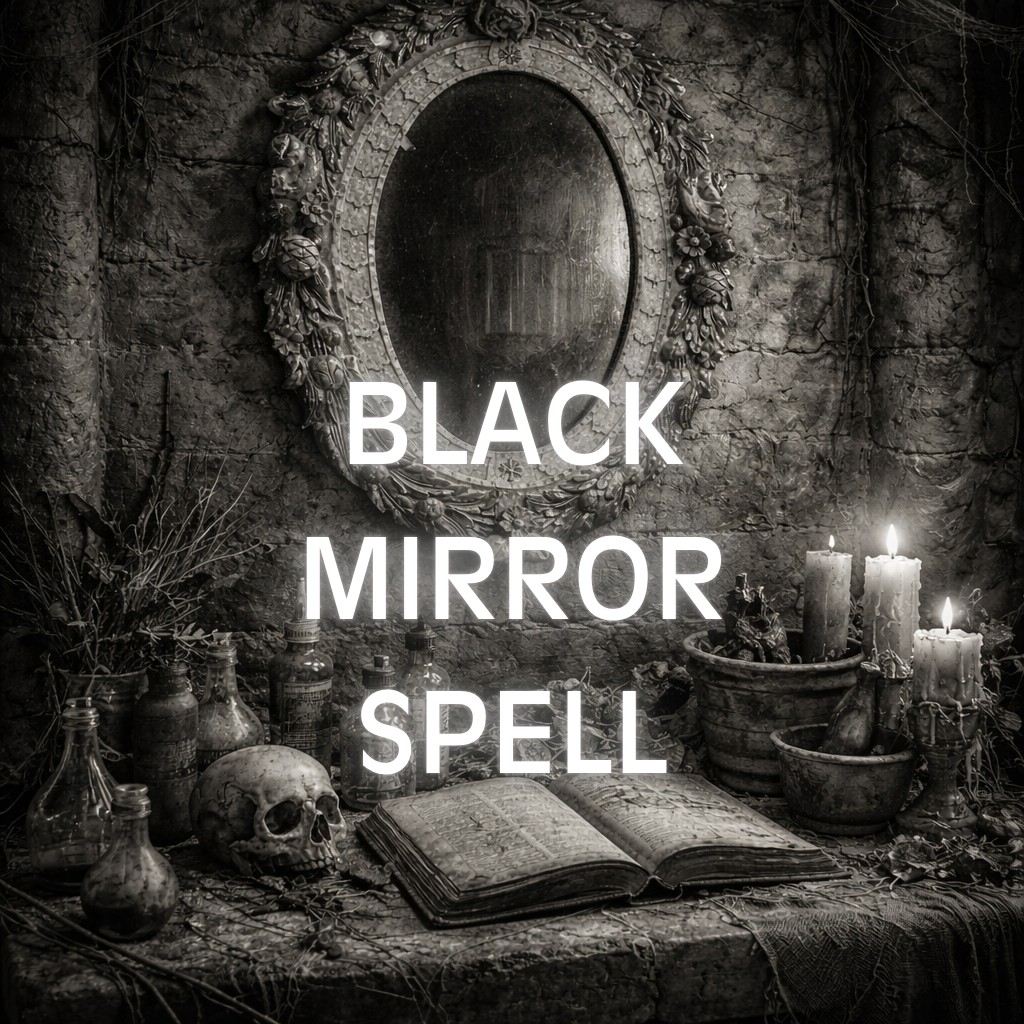 Black Mirror Scrying Spell with Obsidian: Deep Scrying for Clarity, Protection, and Spiritual Guidance, Personalized Services from an Experienced Witch